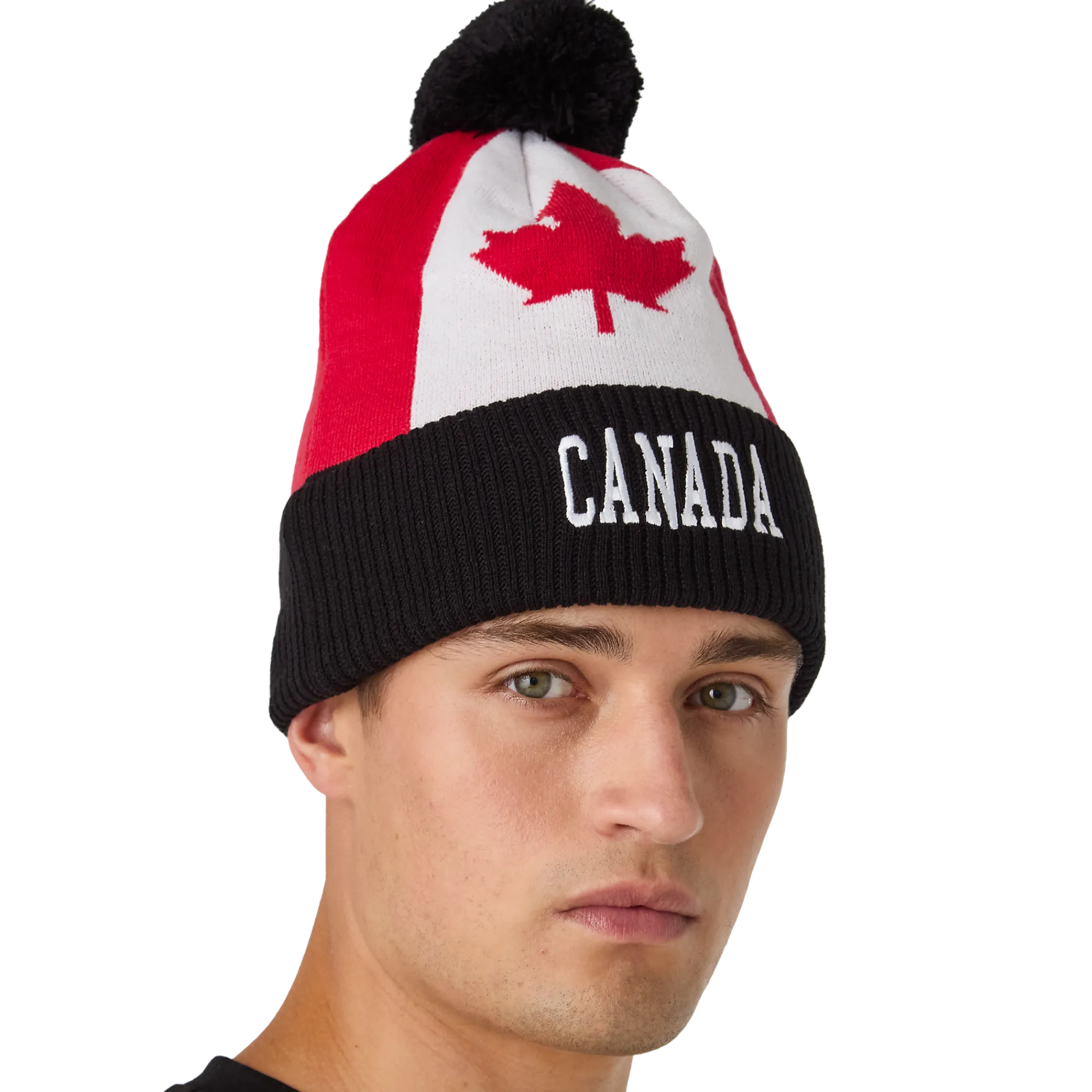 Outlet Canada Flag Pom Knit Flag|Mützen