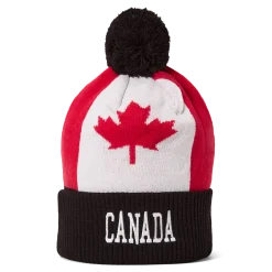 Outlet Canada Flag Pom Knit Flag|Mützen