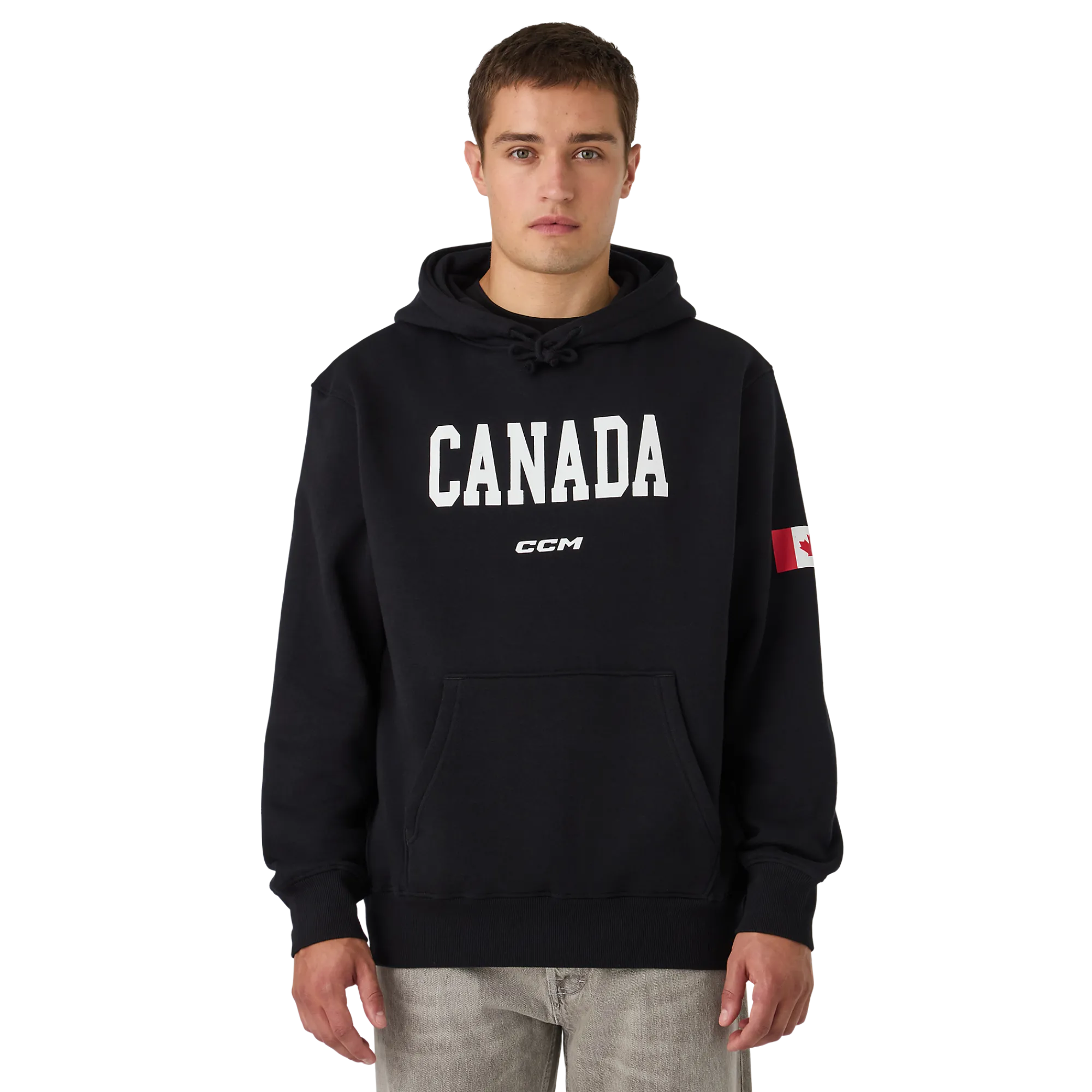 Clearance Feece-Hoodie it kanadicher Fagge Herren Flag|Oberteile