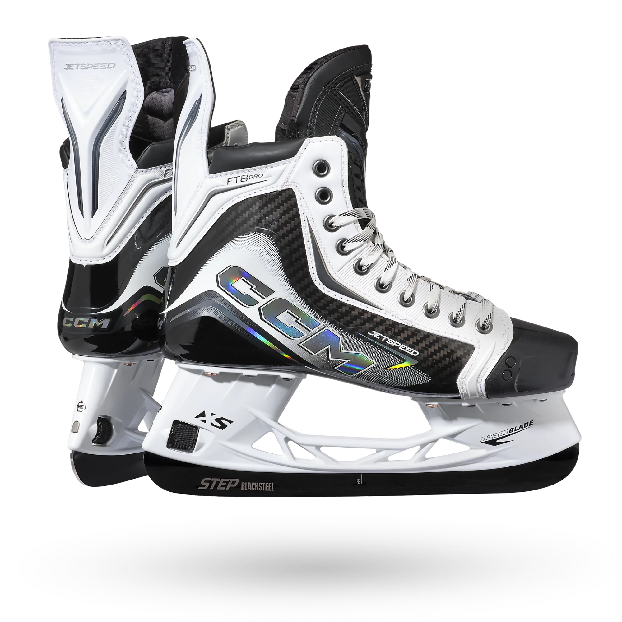 Jetspeed FT8 Pro Schlittschuh Weiße Sonderedition Intermediate Intermediate Schlittschuhe