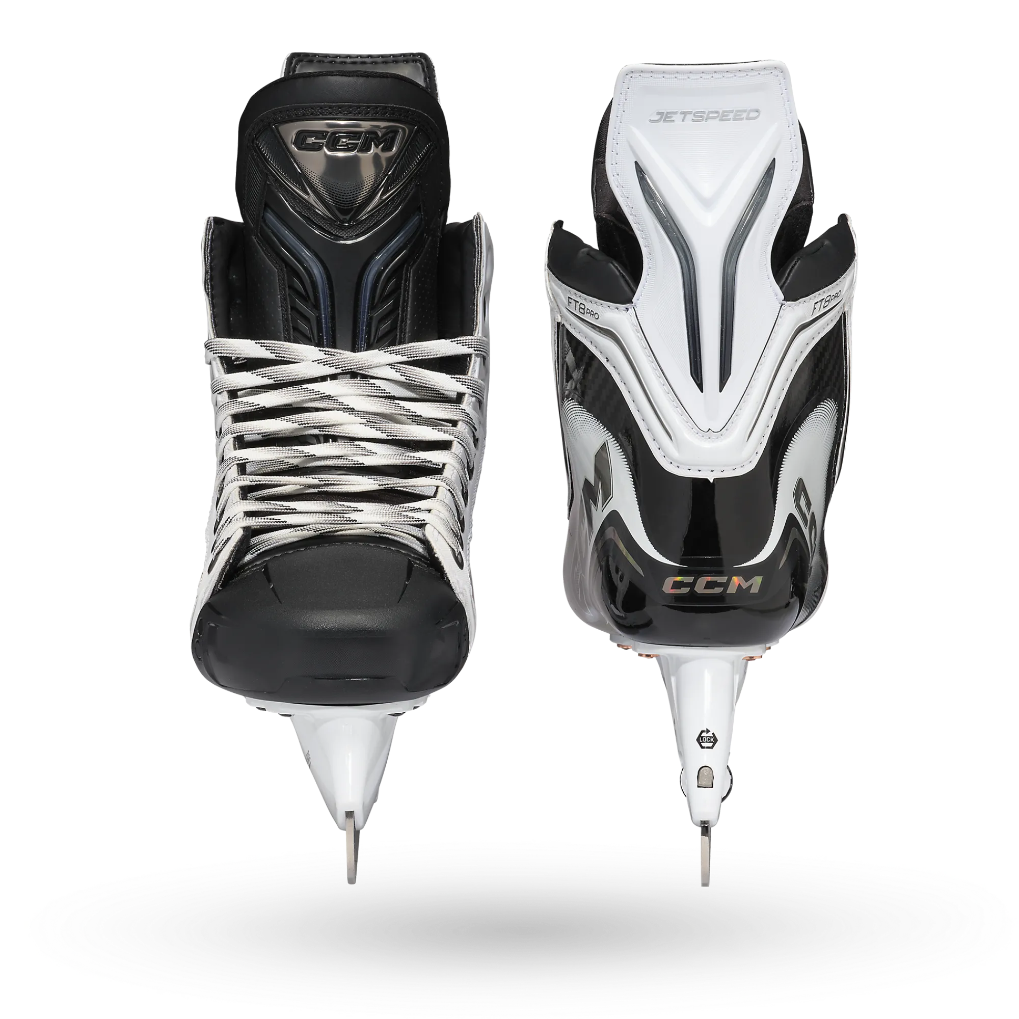 Clearance Jetspeed FT8 Pro Schlittschuh Weiße Sonderedition Senior Senior Schlittschuhe