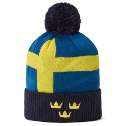 Sale Sweden Flag Pom Knit Flag|Mützen
