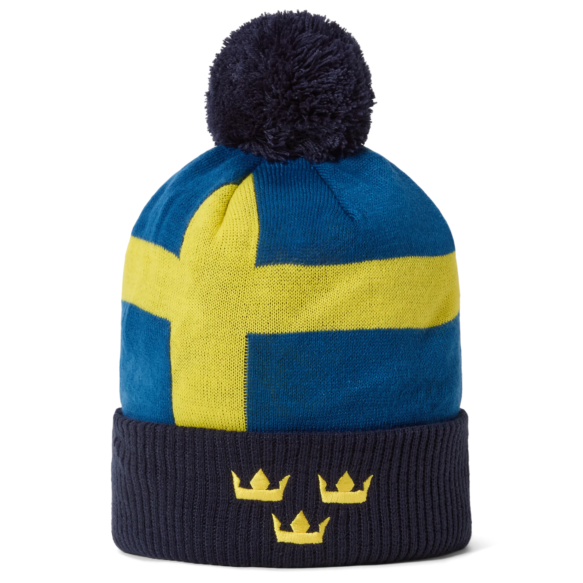 Sale Sweden Flag Pom Knit Flag|Mützen