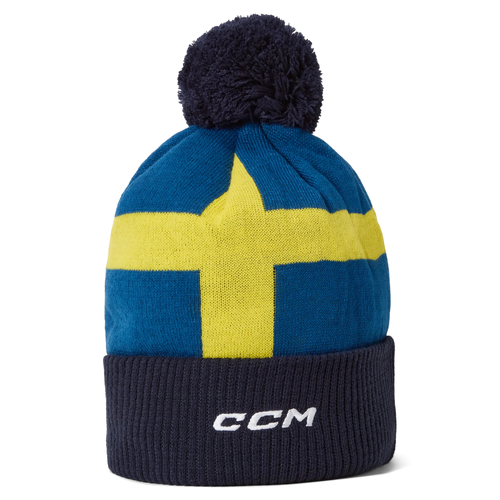 Sale Sweden Flag Pom Knit Flag|Mützen